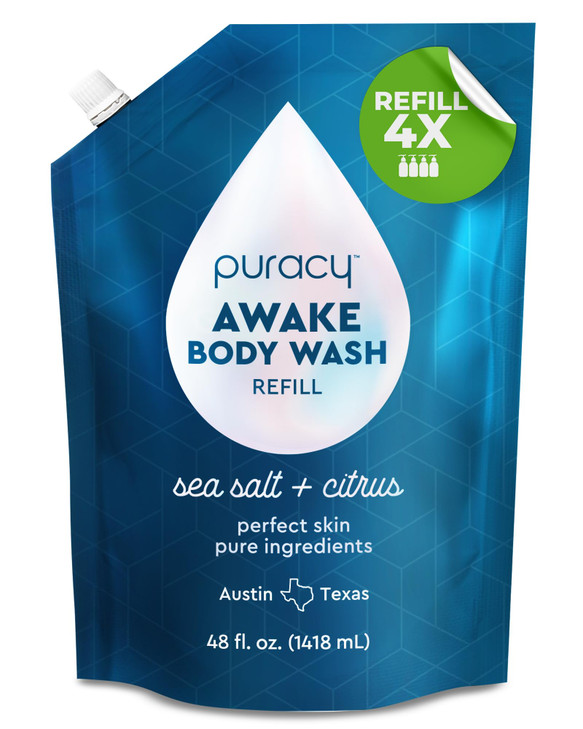 Puracy Body Wash Refill Natural Body Wash 986 Pure Plant Ingredients Moisturizing Shower Gel for Women Men Kids Body Soa