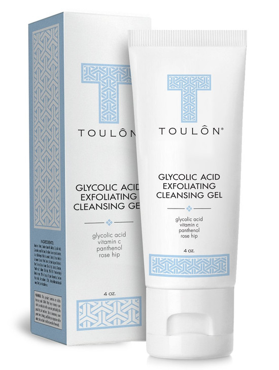 TOULON Glycolic Acid Skin Care Kit with AHA Cleanser Glycolic Acid Cream for Face and Eye Cream 1 Piece Set