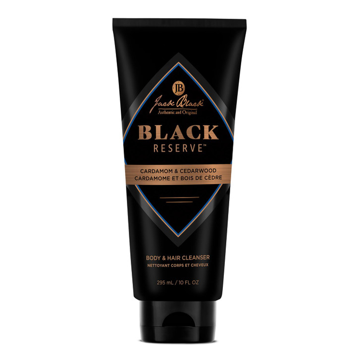 Jack Black Black Reserve Body Hair Cleanser 10 Fl Oz Cardamom Cedarwood Mens Body Wash Shampoo Haircare DualPurpose Mens