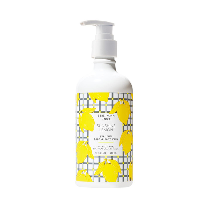 Beekman 1802 Goat Milk Hand Wash Sunshine Lemon Scented 125 fl oz Moisturizing Gentle Good for Sensitive Skin Cruelty Fr