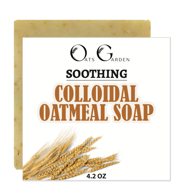 Jewett Naturals Soothing Colloidal Oatmeal Bar Soap Eczema Psoriasis 42 oz Natural Fragrance Free Oats Garden