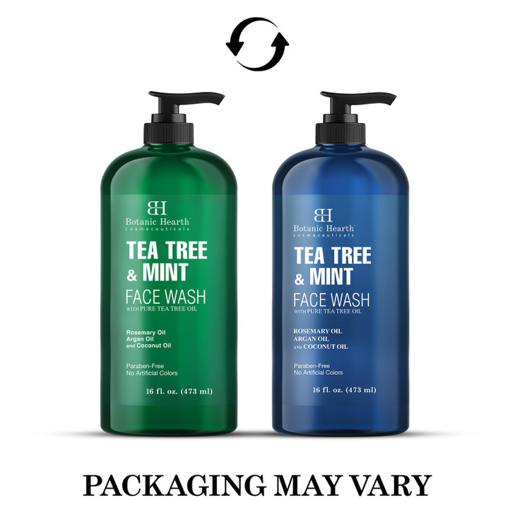 Botanic Hearth Tea Tree Face Wash With Mint Acne Fighting Premium Hydrating Liquid Face Soap With Pure Tea Tree Oil For