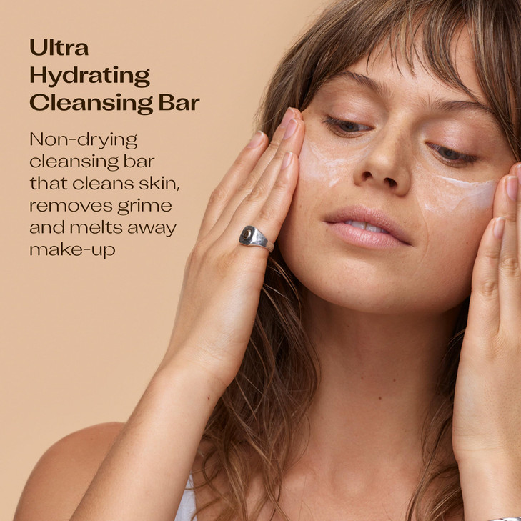 Trilogy Ultra Hydrating Cleansing Bar Daily Face Wash With Marine Algae SoapFree pH Balanced 282 fl oz