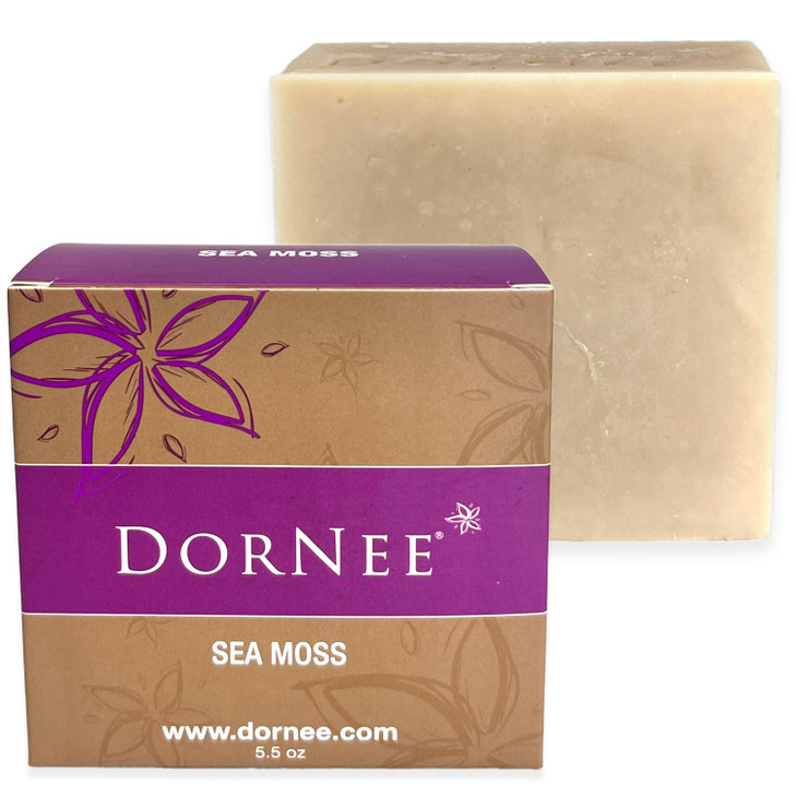 DorNee Sea Moss Facial Bar Soap Large 55oz Sensitive Skin Made With Wildcrafted Sea Moss Colloidal Oatmeal Natural Colla