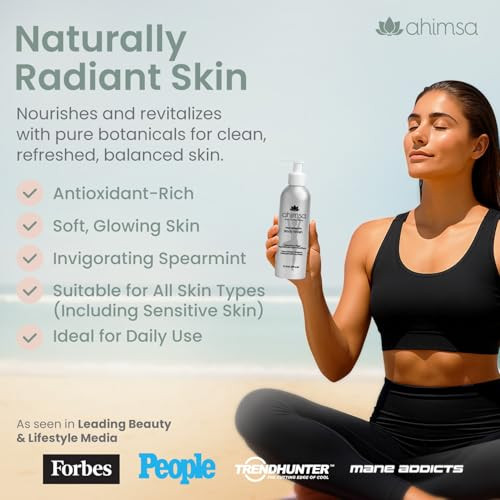 Ahimsa Gentle All Natural Body Wash for Women Moisturizing Body Wash Sensitive Skin Dry Skin All Complexions Invigoratin