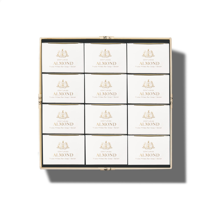 CaswellMassey Almond Natural Bar Soap Gift Set Moisturizing TripleMilled Body Soap for Men Women PlantBased with Essenti