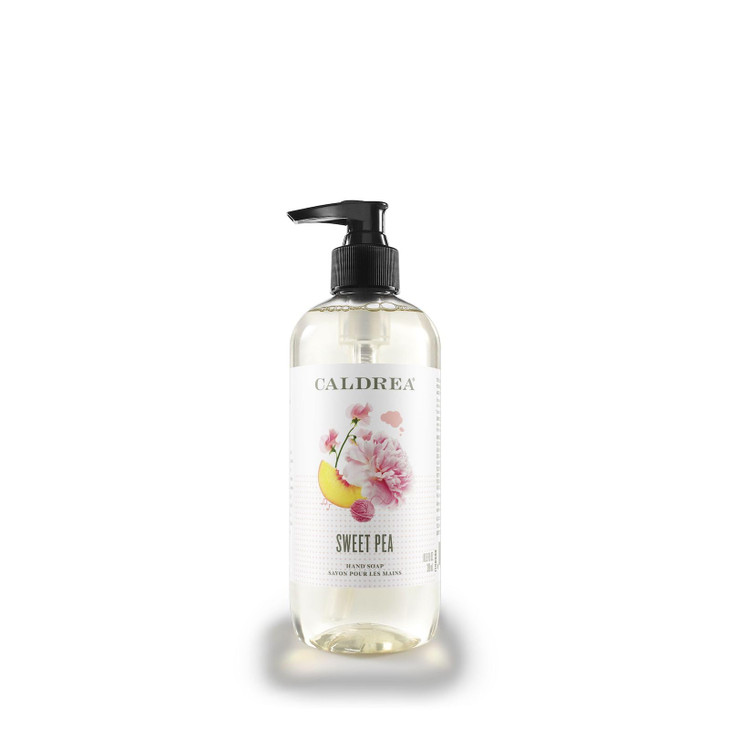 Caldrea Hand Wash Soap Aloe Vera Gel Olive Oil and Essential Oils to Cleanse and Condition Sweet Pea Scent 108 oz Packag