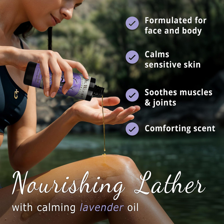 Dr Woods Lavender Liquid Castile Soap Castile Soap with Pure Lavender Oil Body Wash for Men and Women Organic Shea Butte