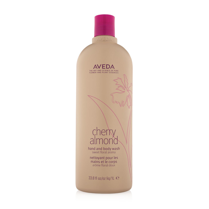 Aveda Cherry Almond Hand Body Wash with Sweet Almond Oil Cherry Blossom Extract Sweet Floral Aroma of Tonka Bean Certifi