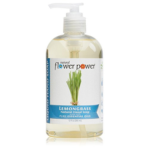 Natural Flower Power Liquid Hand Soap PlantDerived and BioBased Formula SulfateFree pHBalanced Vegan 3 Pack Lemongrass 3