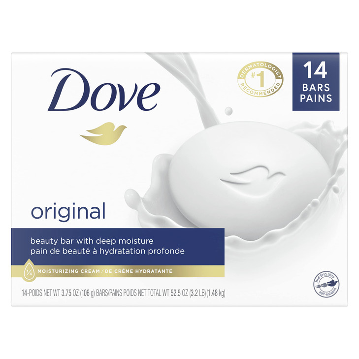 Dove Beauty Bar Gentle Skin Cleanser Moisturizing for Gentle Soft Skin Care Original Made With 14 Moisturizing Cream 375