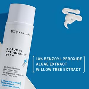 DCL Skincare B Prox Acne Treatment Cleanser with 10 Benzoyl Peroxide Maximum Strength Acne Wash for Breakouts Oil Contro