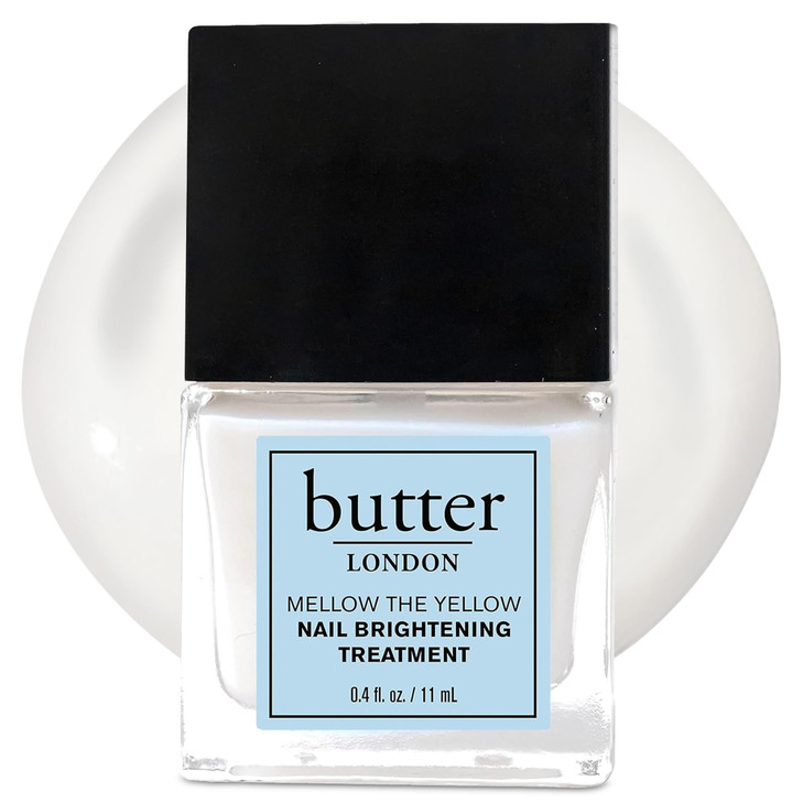 butter LONDON Illuminating Nail Concealer Strengthener Treatment and Sheer Polish Brightens Yellowing Damaged or Discolo