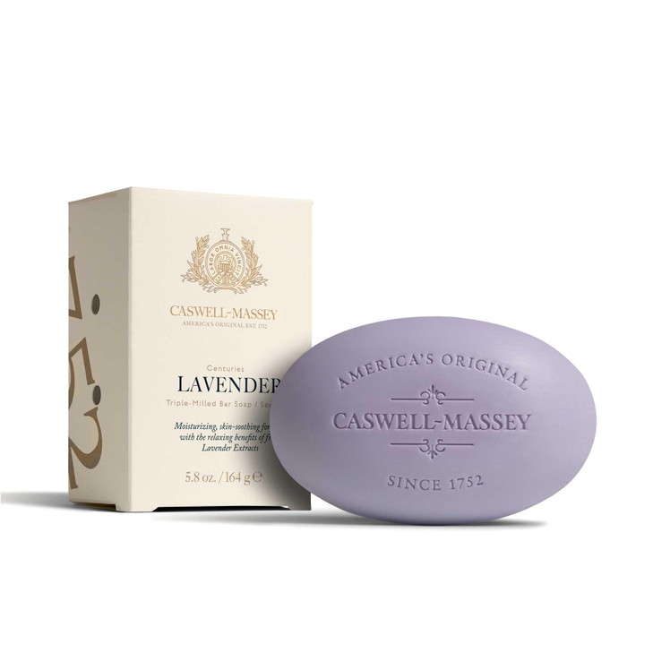 CaswellMassey Lavender Natural Bar Soap for Women Moisturizing TripleMilled Body Soap for Bath Face Hands Soothing Flora