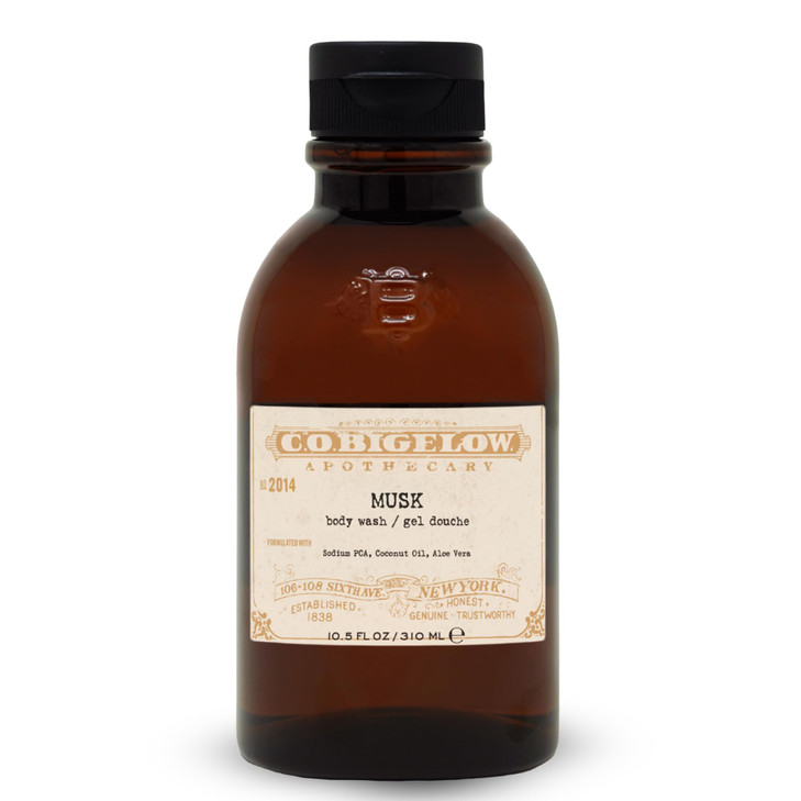 CO Bigelow Musk Body Wash Iconic Collection Moisturizing Body Wash with Coconut Oil Aloe Vera 105 Fl Oz