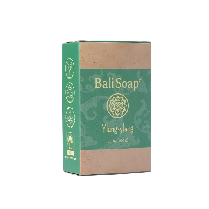 Bali Soap Ylang Ylang Natural Soap Bar for Men Women Vegan Handmade Exfoliating Body Face Wash Cold Pressed 3 Pack 35 oz