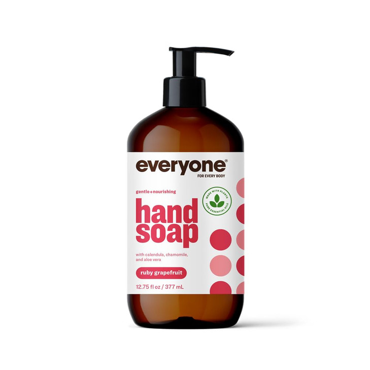 Everyone Liquid Hand Soap 1275 Ounce Pack of 1 Ruby Grapefruit PlantBased Cleanser with Pure Essential Oils