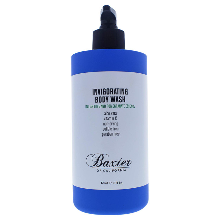 Baxter of California Invigorating Body Wash for Men Italian Lime and Pomegranite Essence For all Skin Types 16 oz