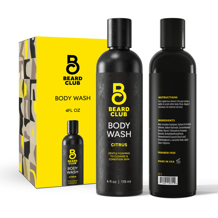 The Beard Club Fresh Water Body Wash Invigorating AllinOne Shower Gel for Men Deep Cleansing Moisturizing Formula Sulfat