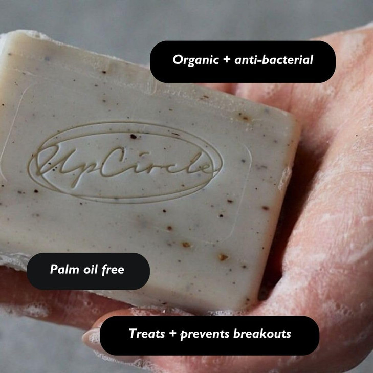 UpCircle Fennel Cardamom Chai Soap Bar 35oz Certified Organic Vegan Cleanser For Face And Body Green Clay Glycerin Shea