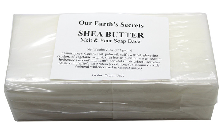 Our Earths Secrets Shea Butter 2 Pound Melt and Pour Soap Base