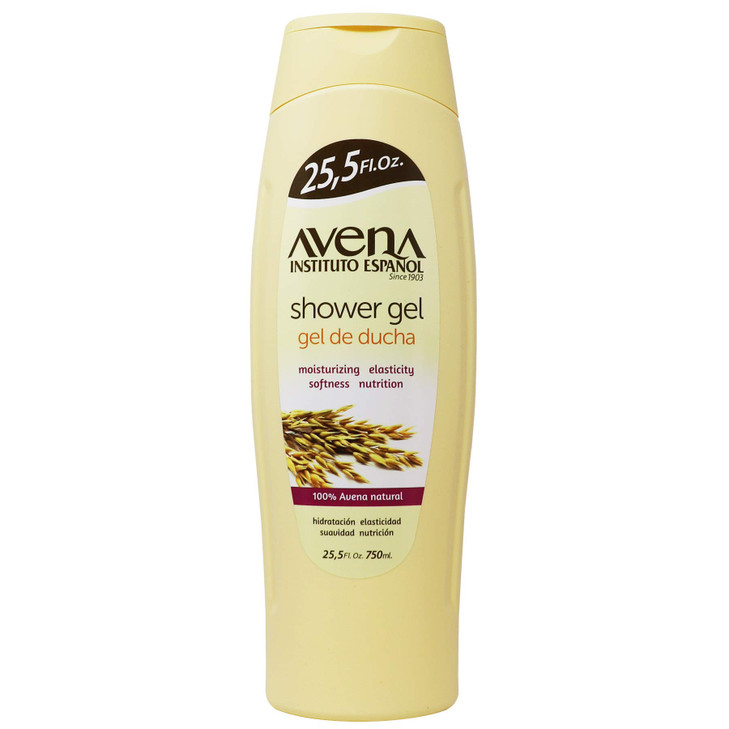 Avena Instituto Espanol Shower Gel Moisturizing and Softeness Elasticity and Nutrition 100 Natural Oat 2Pack of 255 FL O