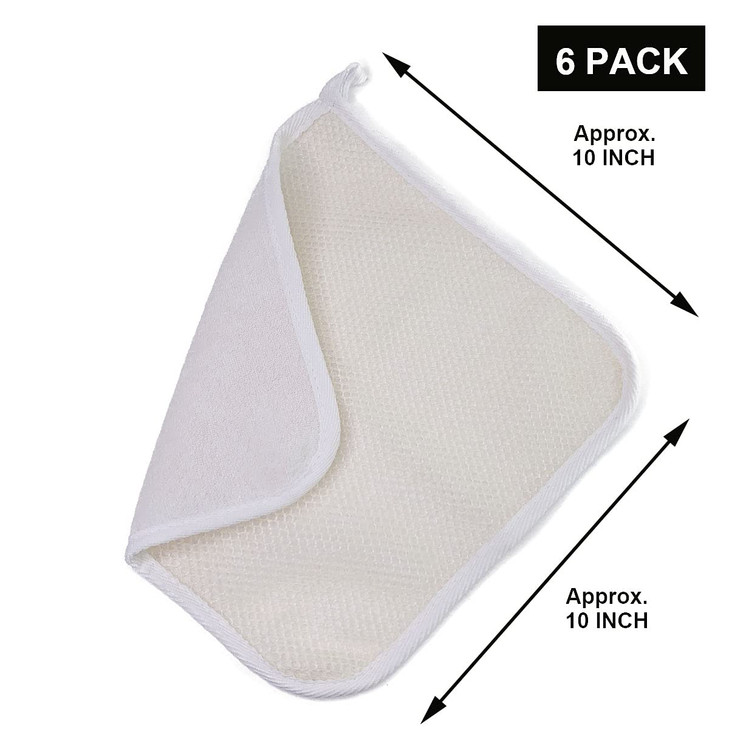 PPHAO BASIC Soft Weave Washcloth for Face Face Washcloths Exfoliating Washcloths for Dead Skin Exfoliating Towel Pack Bu