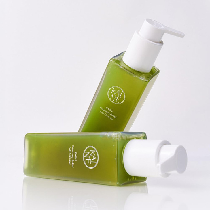 KAINE Rosemary Relief Gel Cleanser Pore Care with Rosemary Extract BHA and Triple Hyaluronic Acid for Deep Hydration and
