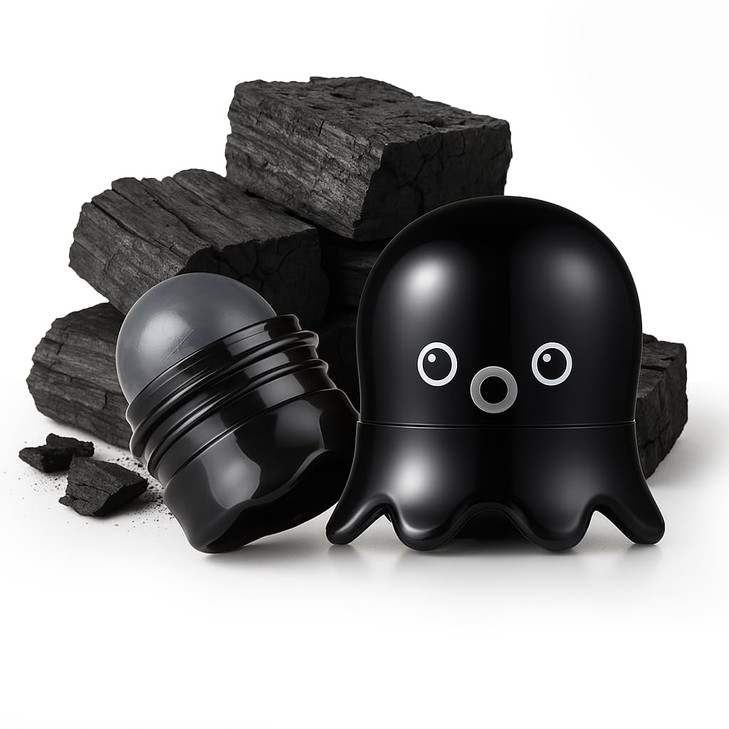 TONYMOLY Tako Pore Blackhead Remover Scrub Stick Charcoal Dead Sea Salt Exfoliator for Blackheads Whiteheads Pore Cleans