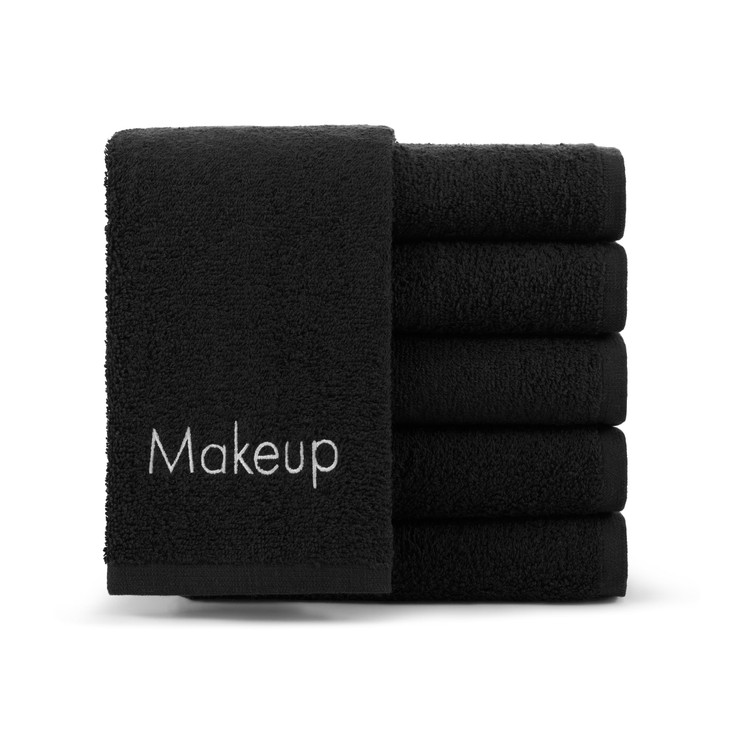 Arkwright Makeup Towels Pack of 6 Soft Gentle Cotton Small FingerTip Powder Room Washcloth Decorative Bathroom Essential