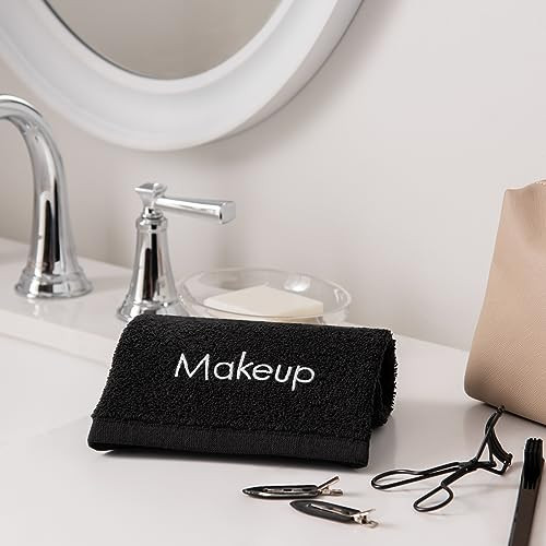 Arkwright Makeup Towels Pack of 6 Soft Gentle Cotton Washcloth Face Make Up Remover Reusuable Eraser Cloth Essentials fo