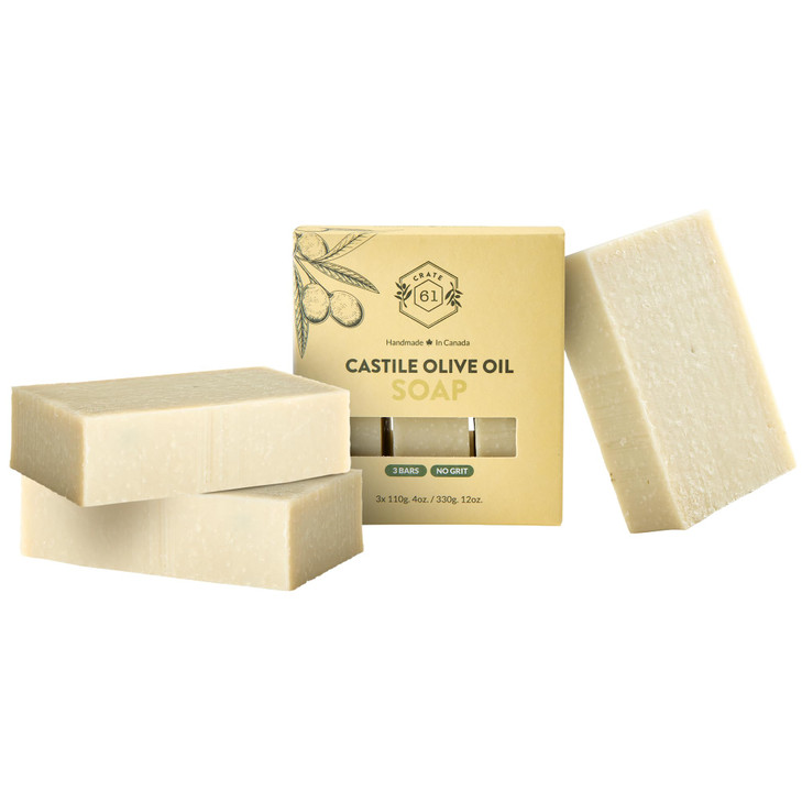Crate 61 Handmade in Canada Plant Based Cold Process Natural Bar Soap For Face And Body With Premium Essential Oils For