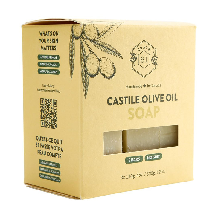 Crate 61 Handmade in Canada Plant Based Cold Process Natural Bar Soap For Face And Body With Premium Essential Oils For