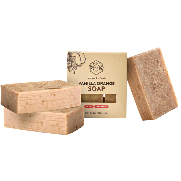 Crate 61 Organics Handmade in Canada Plant Based Cold Process Natural Bar Soap For Face And Body With Premium Essential