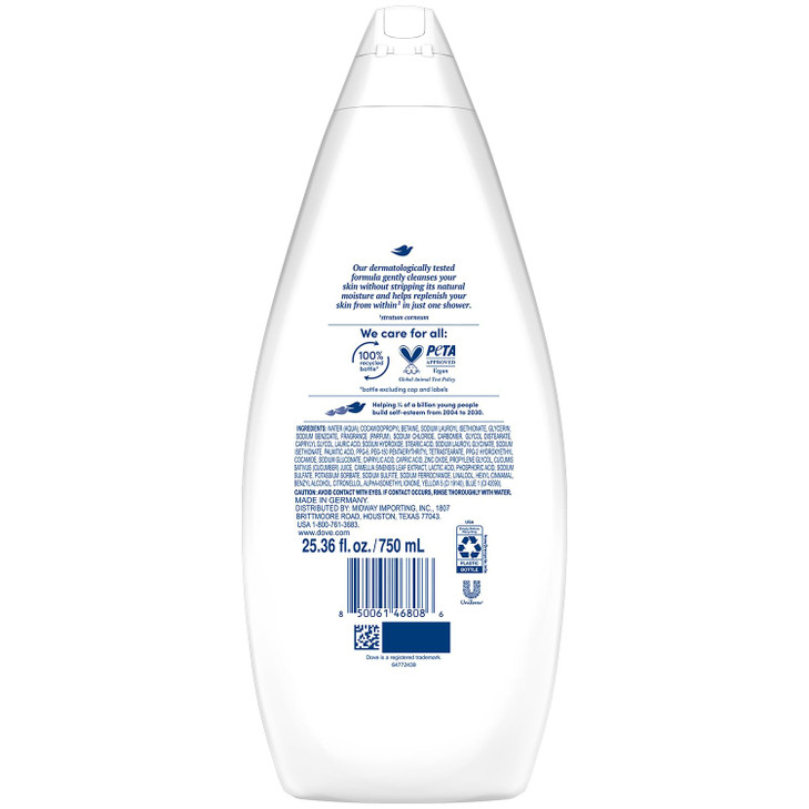 Dove Body Wash Fresh Care ValueSize 4Pack Soothing Moisturizing Cleanser for Soft Skin 2536 Oz Ea