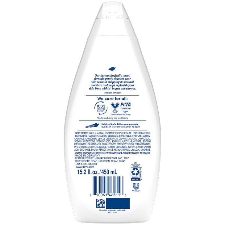 Dove Body Wash Hydrate 6Pack Moisturizing Cleanser for Smooth Soft Skin 1522 Oz Ea