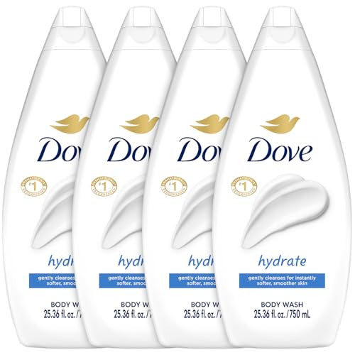 Dove Body Wash Hydrate ValueSize 4Pack Moisturizing Cleanser for Smooth Soft Skin 2536 Oz Ea