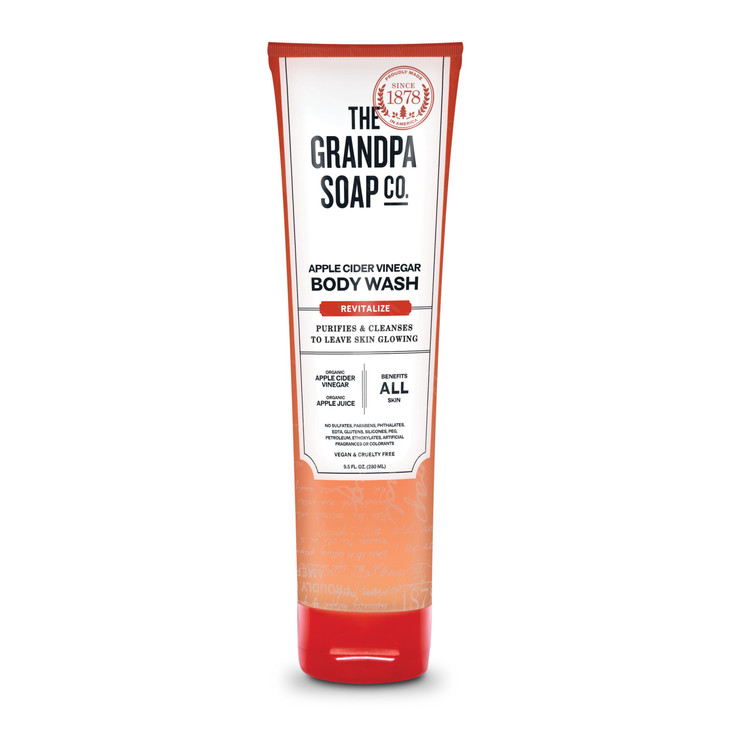 The Grandpa Soap Company Apple Cider Vinegar Body Wash Purifies and Cleanses to Leave Skin Glowing With Appl Cider Vineg