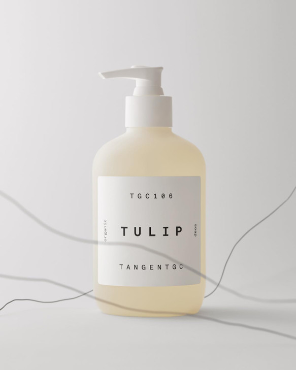 Tangent GC Tulip Organic Hand Soap Scented Liquid Hand Soap with Fresh Floral Green Soft Rosy Notes Vegan CrueltyFree Su