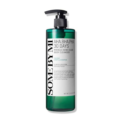 SOME BY MI AHA BHA PHA 30 Days Miracle Acne Clear Body Cleanser 135oz Salicylic Acid Tea Tree Acne Body Wash Deep Cleans