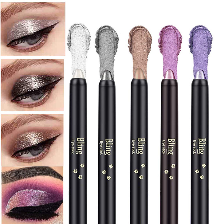 Aaiffey 5PCS Eyeshadow Stick Bright Light Shimmer,Nautral Cream Eyeshadow Pencil Hypoallergenic Eyeshadow, Waterproof & Long Lasting Starter Eyeshado online at globaldelivered