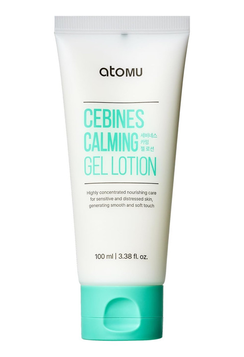 Atomu Cebines Calming Gel Lotion Nourishing Cooling Facial Lotion for Sensitive and Distressed Skin Hypoallergenic Sooth