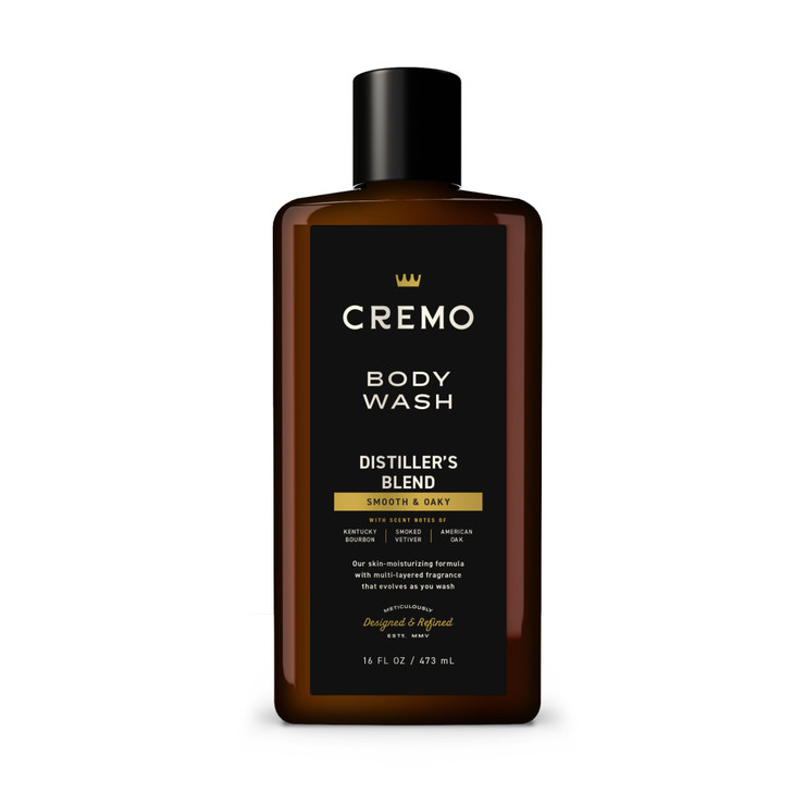 Cremo Body Wash Men An Elevated Blend with Notes of Kentucky Bourbon Smoked Vetiver and American Oak 16 Fl Oz