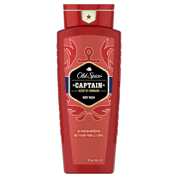 Old Spice Red Collection Body Wash for Men Captain 16 oz