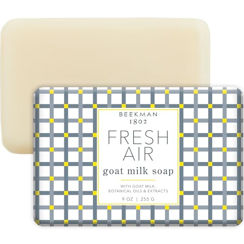 Beekman 1802 Goat Milk Body Soap Bar Fresh Air Nourishes Moisturizes Hydrates 100 Vegetable Soap with Lactic Acid Good f