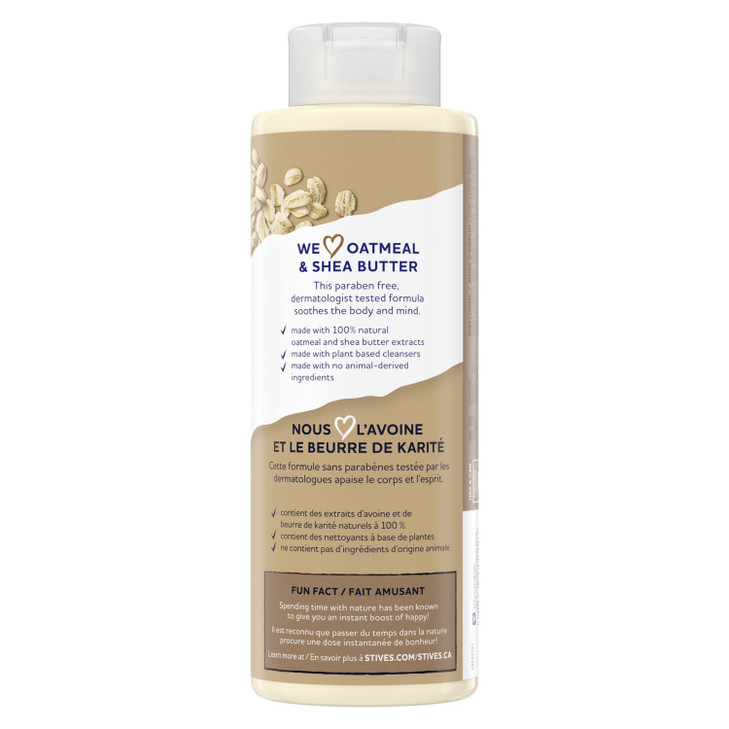 St Ives Body Wash Soothing Moisturizing Cleanser with Oatmeal Shea Butter Natural Body Wash for Sensitive Skin Made with