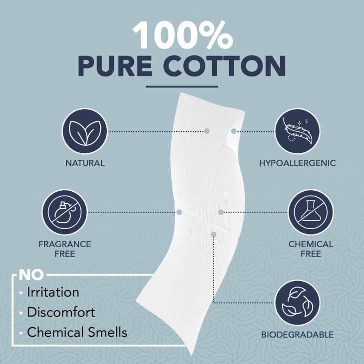 Dermacotton XLarge 100 Pure Cotton Face Towels 50 Count Extra Large Disposable Wash Cloths for Face Washing Makeup Remov
