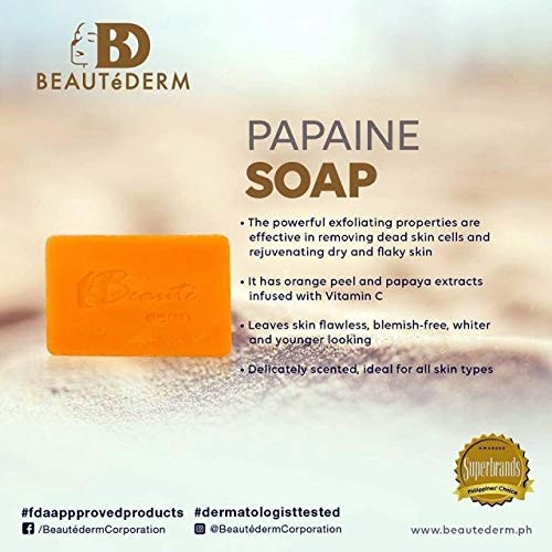 Beautderm Papaine Soap 2 for 20 00705 Ounce