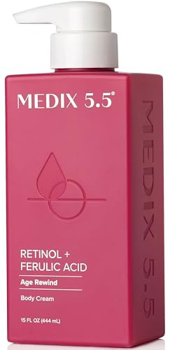 Medix 55 Retinol Body Lotion Firming Moisturizer Crepey Skincare Treatment Retinol Body Cream Anti Aging Firming Cream F