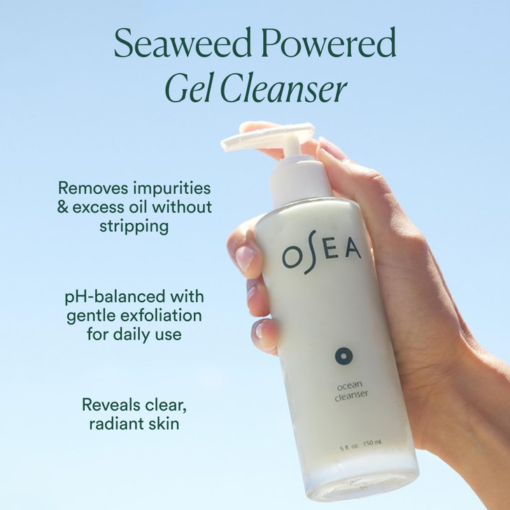 OSEA Ocean Cleanser 5 oz Nourishing Facial Cleansing Gel MineralRich Face Wash Gentle Face Cleanser Clean Beauty Skincar